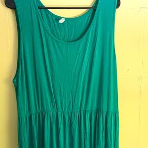 Green Maternity Maxi dress